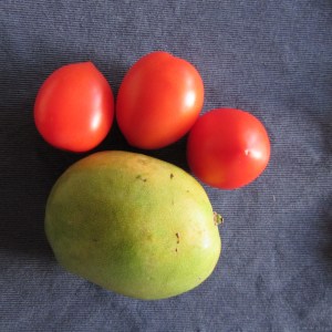 1. Mango and tomatoes